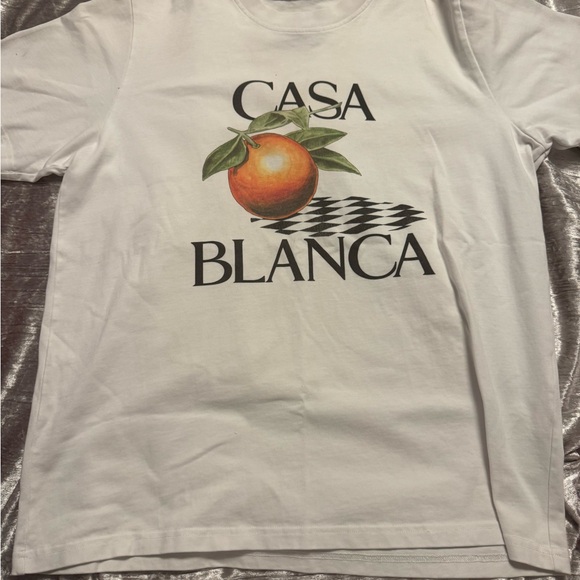 Casablanca White Short Sleeve Tee - Picture 1 of 3